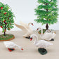 Lc Joycre 4Pcs White Swan Figurine Goose Toy Swan Toy Animal Figure For Toddlers Preschool Animals Figures Eduactional Project D