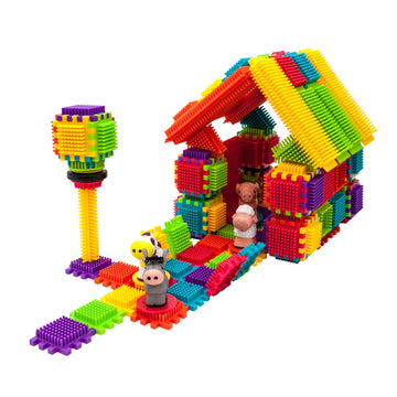 Picasso Toys Ptb151 151Pcs Hedgehog Block Block Stem Building Tiles Truck Theme Set Learning Playset Stem Toy Set Educational Ki