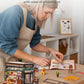Robotime Diy Tiny House Kit, Miniature House Kit For Adults To Build, Mini House Kit With Furniture, Halloween/Christmas/Birthda