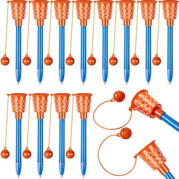 Zonon Basketball Pens Basketball Hoop Ballpoint Pens Sports Novelty Pens Plastic Sports Themed Pen For Birthday Party Supplies School Party Favors Suitable For People Over 14 (32 Pieces)