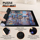 Jigsaw Puzzle Mat Roll Up - 3000 2000 1500 1000 Pieces Puzzel Matte, Black Felt Roll-Up Puzzles Felt Save Mats Trays For Sorting Board Clear Sheets And Frame Keeper For Adults