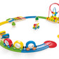 Hape E3815 Rainbow Sights & Sounds Toddler Wooden Railway, Multicolor