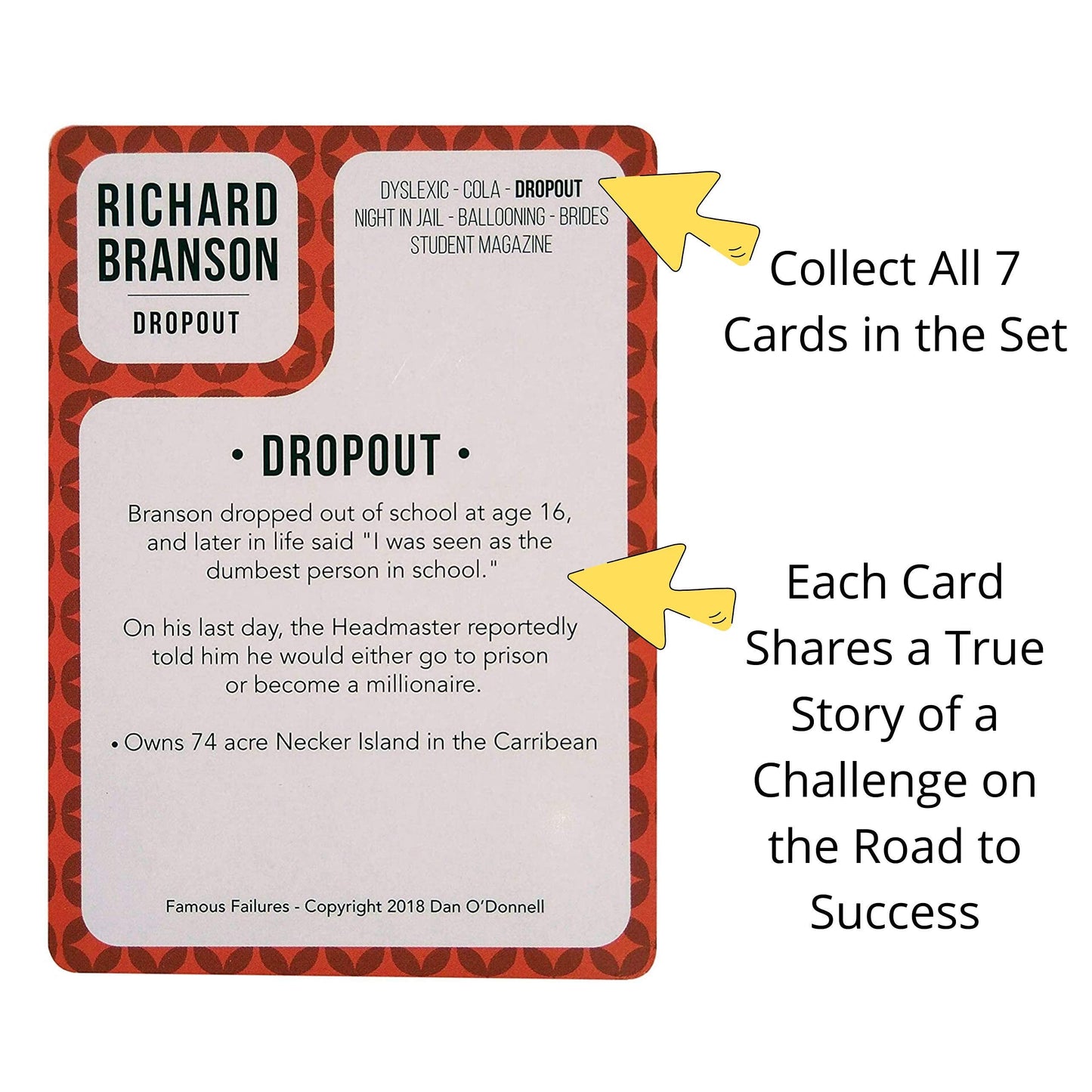 Better Me Famous Failures Card Game - Educational Game About Success And Resilience, Fun Family Activity For Game Night, Ideal For Teens