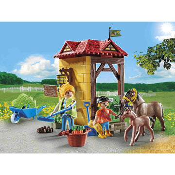 Playmobil Starter Pack Horse Farm, Standard Size, Multicolor, Model 70501, Plastic Material