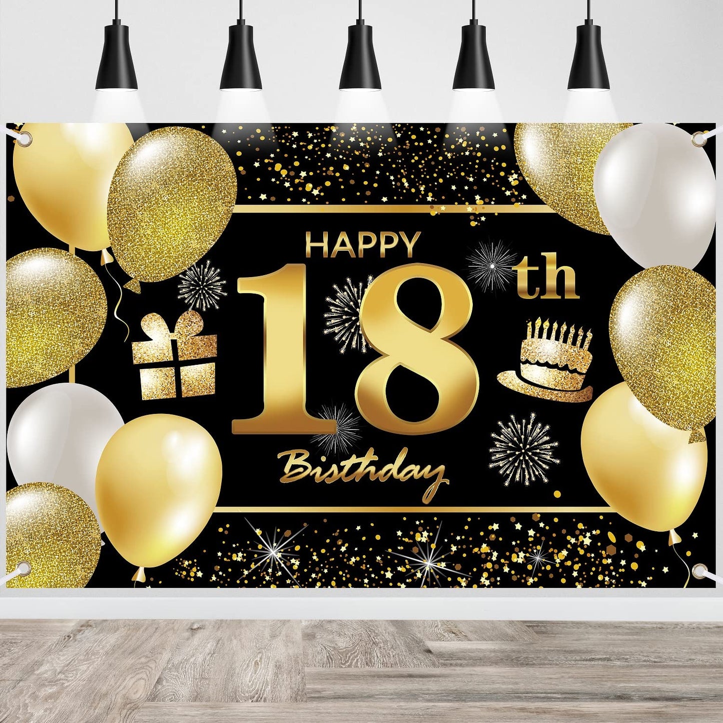18Th Happy Birthday Banner Birthday Decorations For Men Birthday Party Decorations Birthday Backdrop