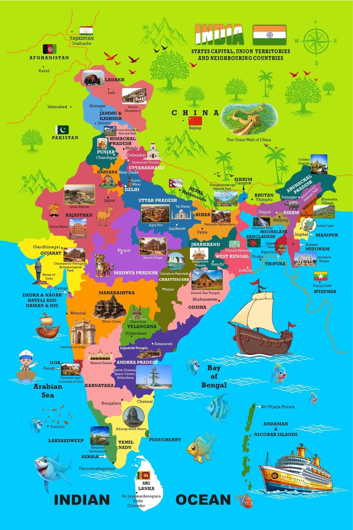 El Figo Jigsaw Puzzle Map Of India | Stem Game For Age 4+ | Educational Game For Kids And Adults | Fun Learning Puzzle For Girls