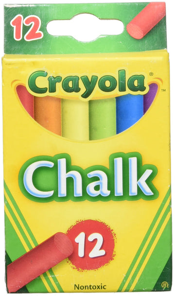 Crayola Multi Color Childerns Chalk, 12 Per Pack 36 Packs Per Case