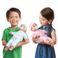 Melissa & Doug Mine to Love Twins Luke & Lucy 15" Light Skin-Tone Baby Dolls with Rompers & Caps, Ideal for Toddlers 18 Months+