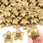 50 Pcs Star Stress Balls Stress Relief Star Balls Inspirational Foam Balls Bulk Gold Star Stress Toys for Teens Adults Coworkers
