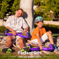 SIMATE 6.5" Self Balancing Scooter - Purple Yellow, Dual 250W Motors, LED Wheels, Bluetooth, P6 Model, 8.5 mph Max Speed, 8.