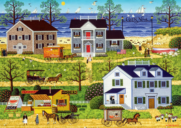 Buffalo Games 500 Piece Jigsaw Puzzle - Charles Wysocki Gull's Nest - Large Multicolor Paper Puzzle for Adults - Model 37007