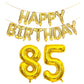 Shuntai 85Th Birthday Party Decorations For Men Women 85 Number Balloons Gold Jumbo Number 85 Foil Mylar Balloons With Happy Bir