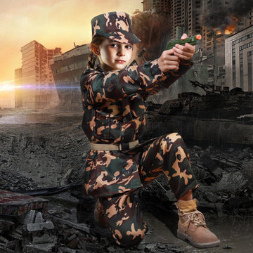 Niplooow Kids Army Costume For Boys, Boys Military Soldier Costume With Army Toys, Halloween Costumes For Boys Kids 3-12, Hallow