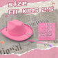 Septcity Toddler Pink Cowboy Cowgirl Hat And Bandana For Age 2-5 (Light Pink)