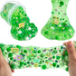 Lawoho Frog Clear Slime 300Ml, Green Clear Slime Kit For Girls Ages 8-12 With 8 Packs Slime Add-Ins, Slime For Kids Party Favors, Non Stick Slime With Clay, Birthday Halloween Christmas Easter Gifts