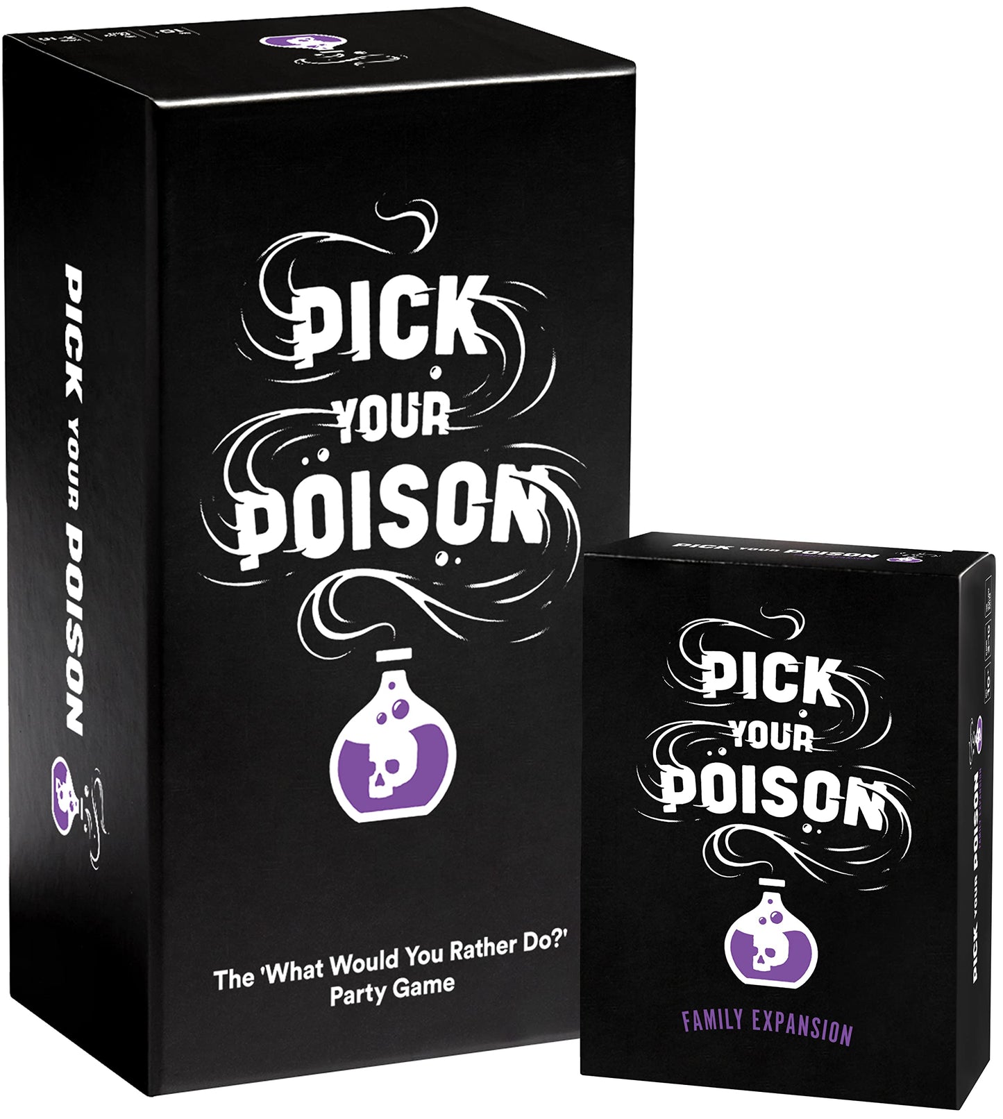Pick Your Poison Party Game + Family Expansion Set - The What Would You Rather Do?    Card Game For Kids, Teens, College Student