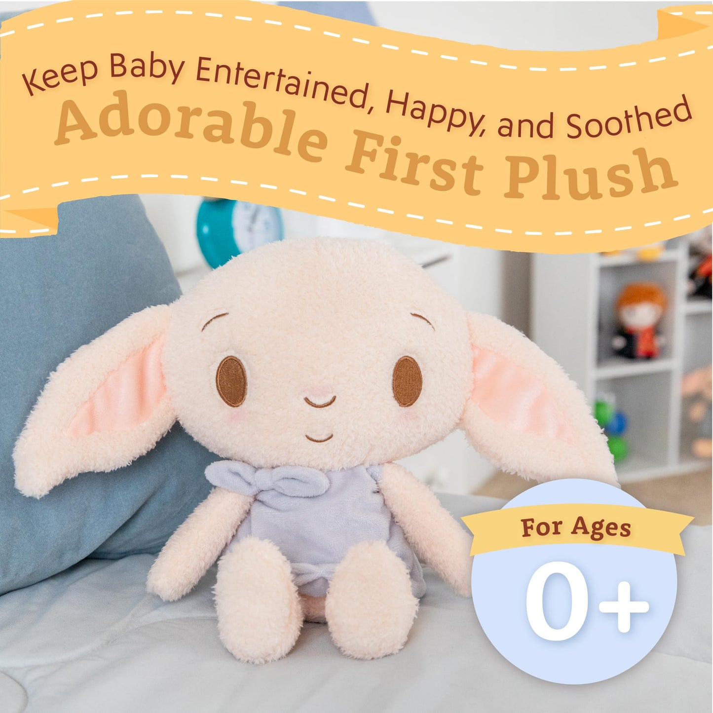 KIDS PREFERRED Dobby The House Elf Plush Toy - Soft Cuddle Stuffed Animal, 12 Inches, Multi-color, Ideal Gift for Baby and Toddler