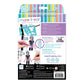 Make It Real Fashion Design Sketchbook for Girls - Pastel Pop Kit with 105 Stickers, Stencils, Design Guide - Pastel & Rainbow-T