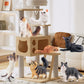 EYSCOTA 12PCS Realistic Cat Figurines, Plastic Cat Figure Set, Model X-DMAO02-BUOU01, Perfect for Kids' Birthday and Christmas Gifts