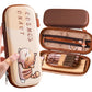 3D EVA Pencil Pouch with Compartments for Boys & Girls | Hard Shell Compass Box for School Students | MultiFunctional Stationer