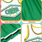 Jenpen Cheerleader Costume Cheerleading Outfit Dress Cheer Uniform With Bow Halloween Dress Up Gifts(3-5 Years,Dark Green)