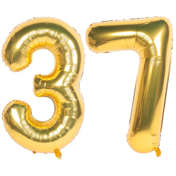 40 Inch Gold Number Balloons Helium Foil Mylar Balloon Birthday Party Banquet Decoration 37