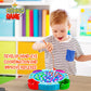 IPIDIPI TOYS Fishing Game for Kids - Magnetic 45 Fish, 8 Poles, Rotating Board, Educational, Fine Motor Skills, Model FG001M