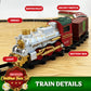 Christmas Train Sets For Around The Tree With Lights, And Sounds - Christmas Toy Holiday Train Around Christmas Tree W/Large Tracks, Electric Train Set For Kids Ages 4-8
