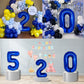 40 Inch Giant Navy Blue Number 2 Balloon, Helium Mylar Foil Number Balloons For Birthday Party, 2Nd Birthday Decorations For Kid