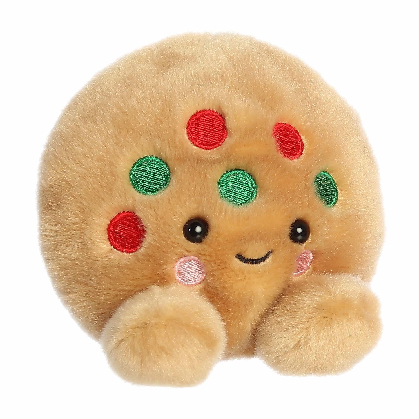 Aurora Festive Palm Pals Kringle Cookie Stuffed Animal, Brown, 5 Inches, Small, Plush Toy for Kids & Collectors, Holiday Gift