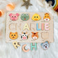 Personalize Name Puzzle for Toddler with Animal  Baby Gift for Girl and Boy 0 1 2 3 Year Old  Personalized Puzzle for Kid  1 Year Old Kid Gifts  Customized Baby Gift  Educational Name Toy