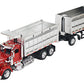 1/43 D/C Kenworth W900 Double Dump Truck, Color May Vary