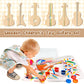 Syhood 24 Pcs Diy Wood Guitar Cutouts For Kids, 12.4 X 6.5 Inches Wood Guitars Cutouts For Boys Girls, Bamboo Musical Instrument For Painting, Suitable For Crafts Class, Birthday Party, Theme Party