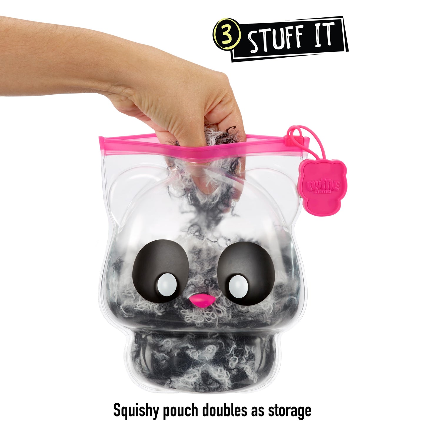 Fluffie Stuffiez Panda Plush - Small Collectible, Ultra Soft Polyester, Multicolor, Model 594215EUC, Surprise Reveal Unboxing