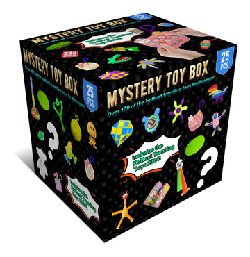 25 Pieces Large Fidget Mystery Box for Kids Girls & Boys - Fun Sensory Fidget Toys Bulk Variety Pack for Toddlers - Fidget Prize