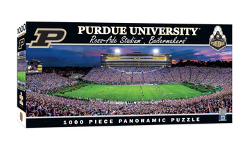 MasterPieces - 1000 Piece Jigsaw Puzzle, NCAA Purdue Boilermakers, Panoramic Football Stadium View, Fun for Adults and Family, 1