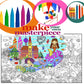 ALEX Art, Giant Coloring Poster - Mermaid Large Wall Pages - Fun Kids Art Project Activities - Jumbo Coloring Sheets Books for G