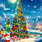 1000 Piece Puzzle For Adults Christmas Snowscape Christmas Puzzle, Snowing Village Scene Christmas Puzzles 1000 Pieces, Christmas Puzzles For Adults Christmas Jigsaw Puzzle Christmas Vacation Puzzle