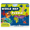 Skillmatics World Map Puzzle - 96 Piece Educational Jigsaw for Kids, Geography Facts, Multicolor, Model SKILL448WMP