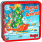 HABA Animal Upon Animal Christmas Limited Edition Wooden Stacking Game - Multi-color, Collector's Tin, Model HAB305732