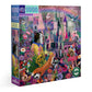 eeBoo Piece & Love: Cat & The Castle - 1000 Piece Puzzle - mature-themed Square Jigsaw  23x23  Includes Image Reference Insert  Glossy Pieces