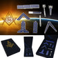 Masonic Working Tool Set Miniature In Velvet Box