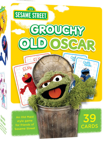 Masterpieces Kids Games - Sesame Street Grouchy Old Oscar - Card Game For Kids And Family - Laugh And Learn