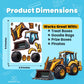 24 Make A Construction Truck Stickers for Kids - Create Your Own Escavator, Dump Truck, Cement Mixer, Roller, Front Loader, & Fo