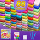 Air Dry Clay 88 Colors, Modeling Clay for Kids, DIY Molding Magic Clay, Gift for Kids