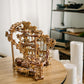 Wood Trick Wooden Marble Run Spiral Electric Motorized - Wooden 3D Puzzles For Adults And Kids To Build - 13X13 - Roller Coaster Mechanical Wooden Model Kits For Adults And Teens To Build