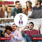 L-Shizuku Begleri Fidget Beads - Worry Fidget Beads Spin & Bump - Made Of Aluminum Alloy - For Men Women Youngs Skill Players Creates A Bit Of Magic For You (Cala-Purple&White)
