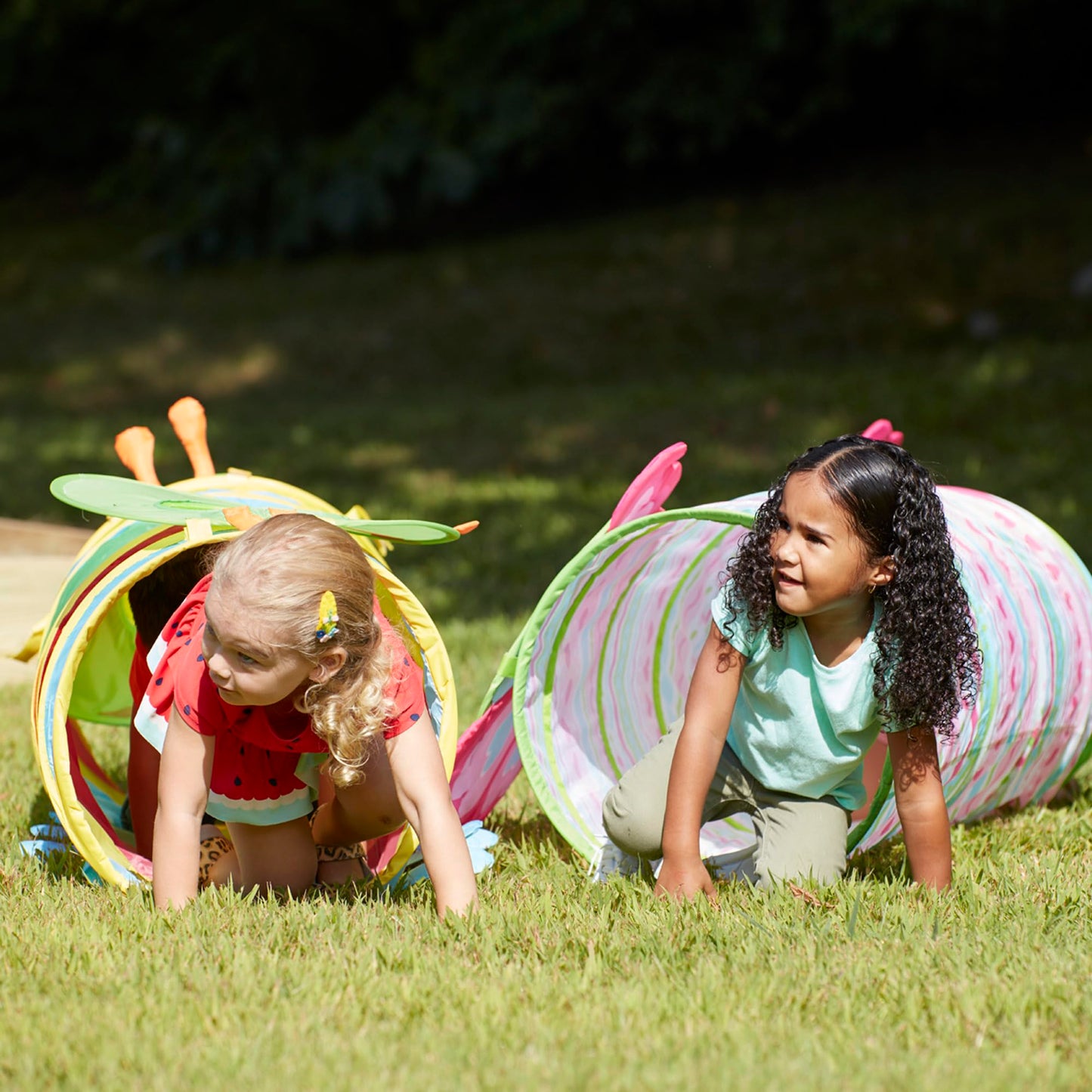 Melissa & Doug Sunny Patch Cutie Pie Butterfly Crawl-Through Tunnel (E-Commerce Packaging) - Indoor Outdoor Baby Tunnel Crawl Developmental Activity Toy