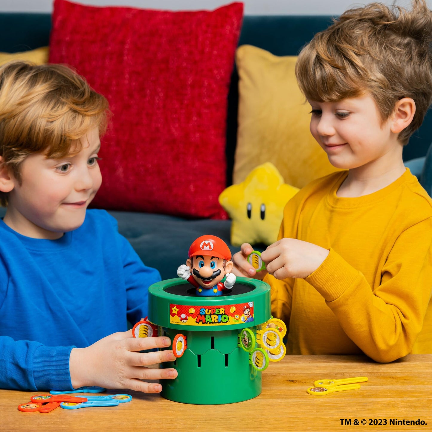 TOMY Pop Up Super Mario Board Game for Kids, 2-4 Players, Multi-colour, Ages 4+, Model T73538US