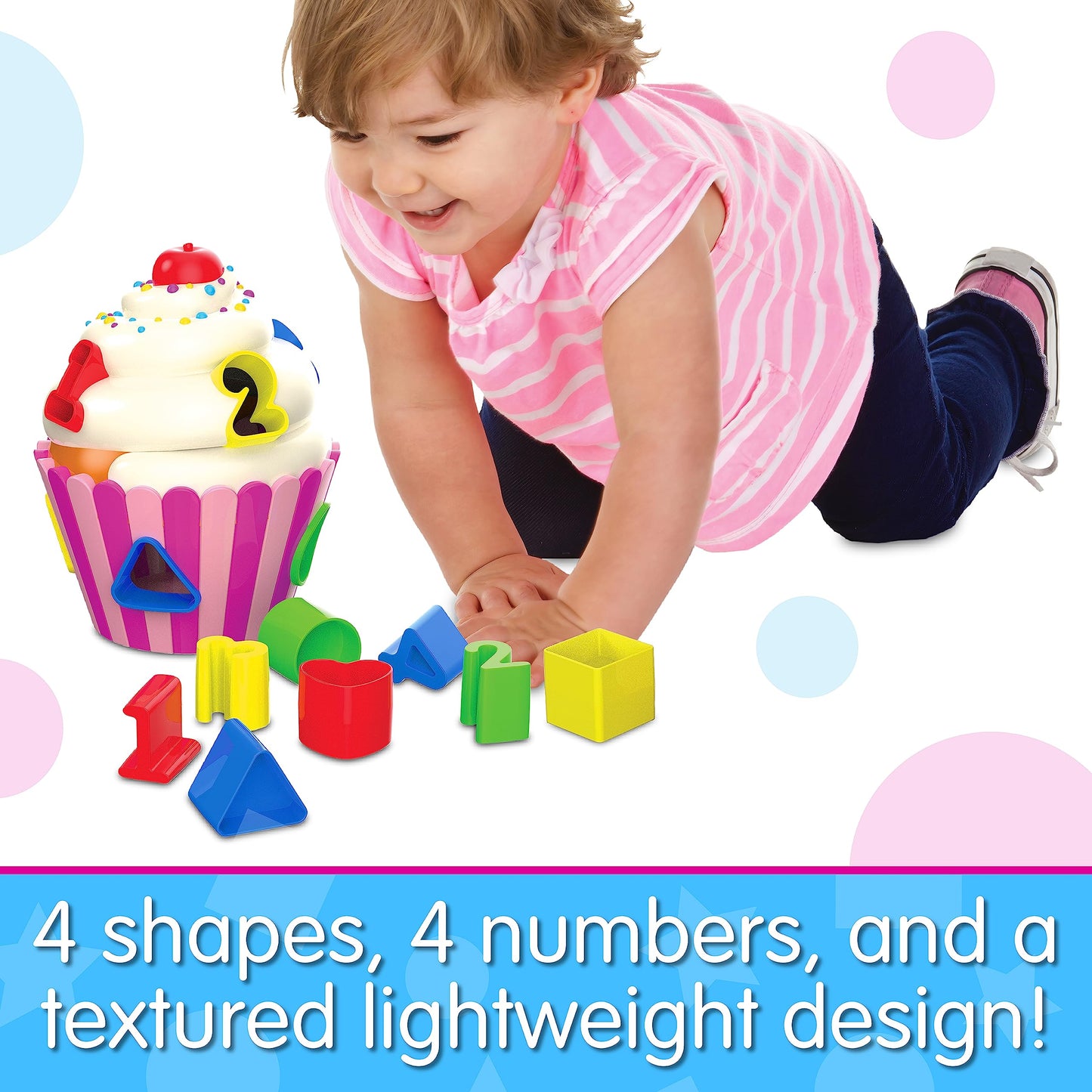 The Learning Journey - Early Learning - Cupcake Shape Sorter - Shape Sorter For Toddlers Ages 12 Months And Up - Award Winning Toys